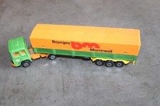 MAJORETTE /RARE CAMION SAVIEN /bâché publicitaire bourgey montreuil