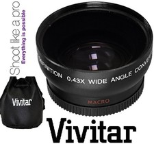 Vivitar HD4 Optics Wide Angle W/Macro Lens For Fujifilm Finepix HS50EXR HS35EXR
