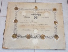 Diplôme pour la Médaille