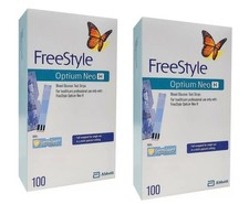 Bandelettes de test de glycémie Abbott FreeStyle Optium (2 x 100)