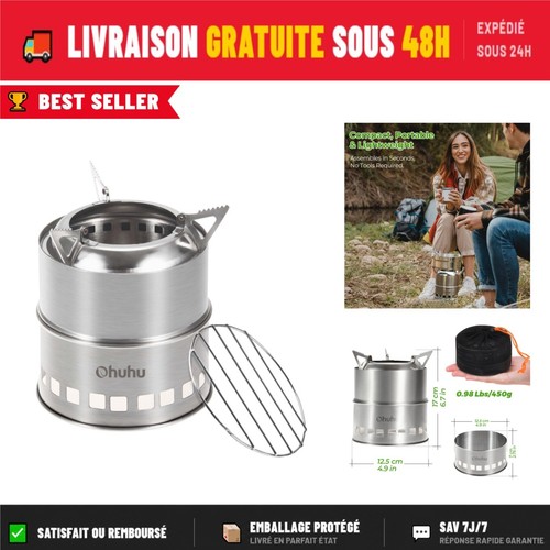 Ohuhu réchaud camping - réchaud,