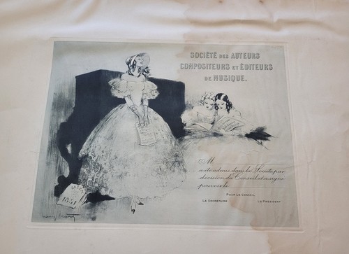 Eau forte pour sacem louis - la,