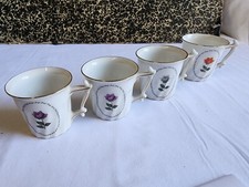 Lot 4 tasses porcelaine BAVARIA dont une différente vintage service thé café