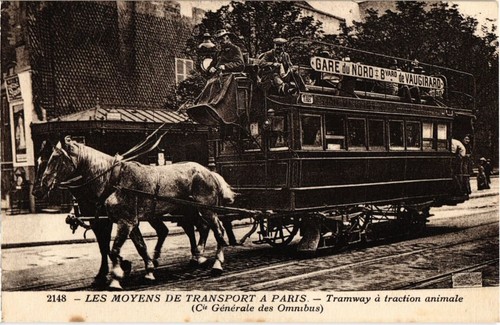Cpa paris moyens tranport - cpa,