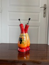 Huilier Vinaigrier Vintage Rouge Orange Provence
