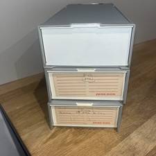 Lot de 3 boîtes Archivage Diapositives 2 paniers Leitz Jusqu’à 100 Diapositives