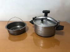 jolie petite cocotte minute SEB vintage avec bouchon et panier complete