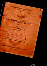 livre ancien scolaire chatillon cahier de manipulations physique classe seconde