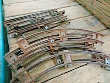 Antique Vintage Japonais Modèle Boite Jouet Rustique Litho Train Grand Piste