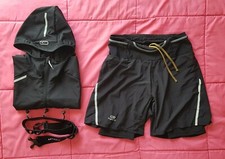 Lot Kalenji Short Cuissard de Trail + Veste + Porte dossard Ultra Course Small