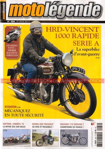 Moto legende 286 - legende, vincent