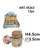 X Set 12 Pièces Bougies Pot avec Bouchon En Liège Étoiles Marine Bal