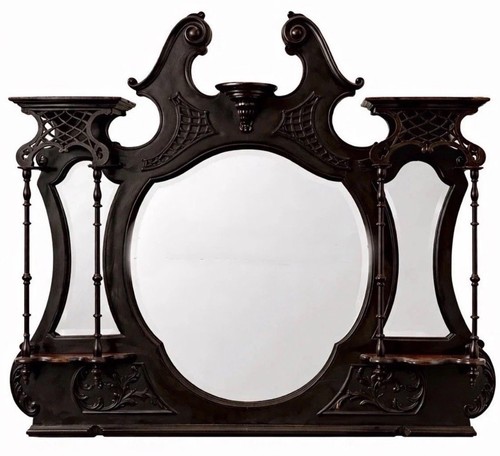 Dressing mirror with shelves - with,