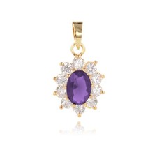 Pendentif Fleur Marquise coul