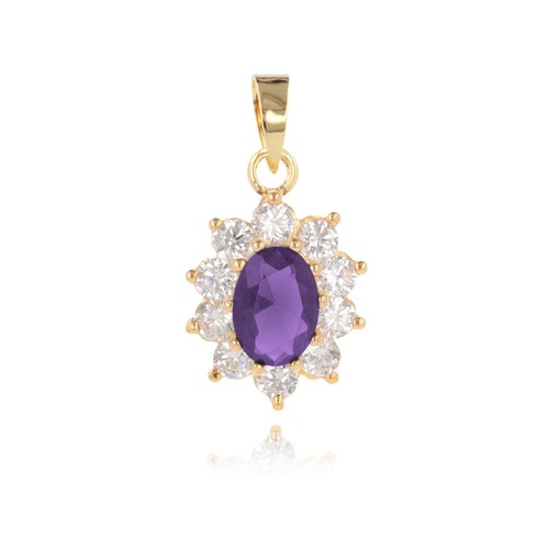 Pendentif fleur marquise coul - marquise,