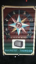 AFFICHE RADIO DUCRETET RESEAU