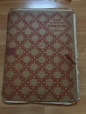 RARE LIVRE DILLMONT COUTURE  ALBUM BRODERIE POINT DE CROIX  environ 1900 ?