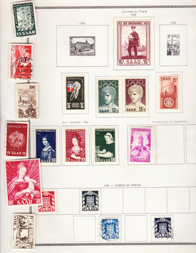 Collection timbres sarre - timbres,