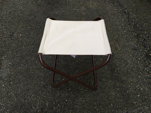 Ancien tabouret pliant métal - pliant,