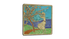 Ancien dessous plat emaux - dessous,