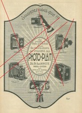 Publicité 1920 Appareil photo