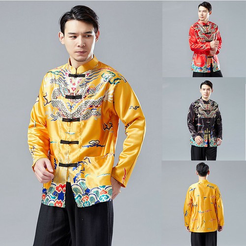 Hommes chinois faux satin soie - chinois,