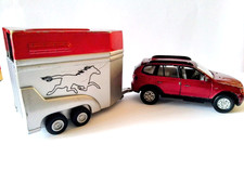 Dickie Toys - Voiture + Remorque de Chevaux - Transport de Cheval - vintage