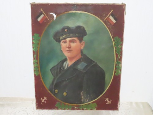 Peinture portrait soldat - portrait,