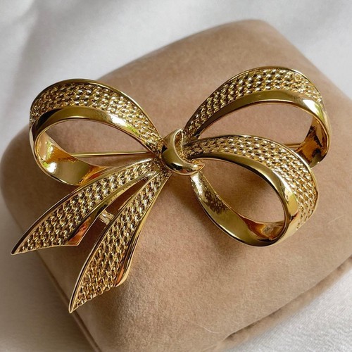 Broche ruban doré nina - ruban,