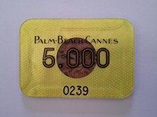 Ancien Jeton 5.000 Casino Palm