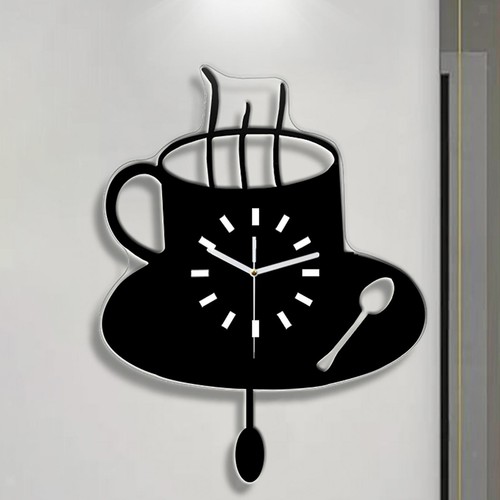 Horloge murale tasse café - horloge,