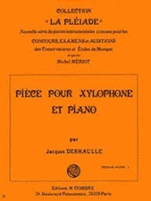 deshaulle jacques - piece - xylophone et piano combre