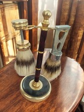 Blaireau de rasage ancien vintage collection rasoir accessoire rétro d'occasion