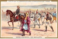Chromos - COR14011 - Chocolaterie d'Aiguebelle - Guerre d'Abyssinie -Hommes -