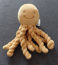 B14G / doudou peluche pieuvre jaune moutarde NATTOU