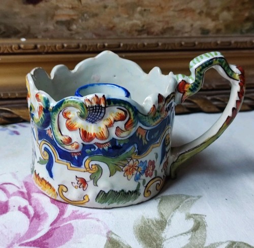 Ancien bougeoir faïence - bougeoir, en