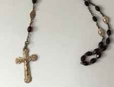 Ancien Chapelet perles verres