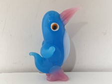 Figurine oiseau bird sujet animalier animal objet de vitrine pate de verre 5 cm