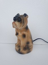 veilleuse brule parfum lampe art deco porcelaine GRAFENTHAL bulldog bouledogue