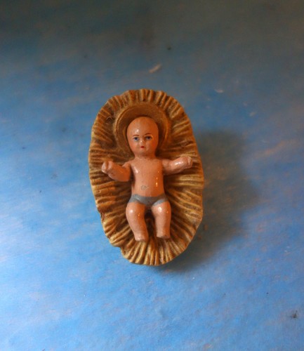 Ancien santon crèche enfant - santon,