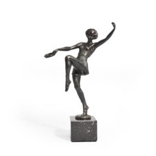 Sculpture d’époque Art Déco Statuette Esmeralda Fayral Pierre Le Faguays 1930