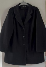 élégant Manteau Noir  Taille
