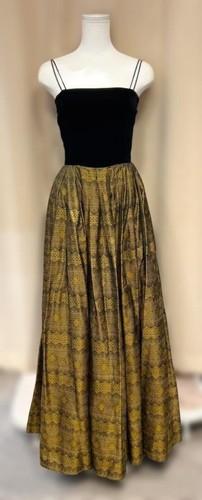 Robe cami lanvin noir jaune - lanvin,