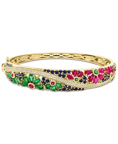 Bracelet émeraude rubis - bracelet,