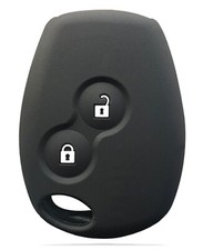 Housse Silicone pour Clé Renault Dacia Sandero Duster Lodgy Logan Dokker Noir