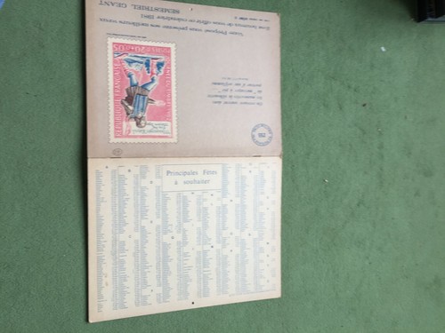 Calendrier almanach ptt 1981 - almanach,