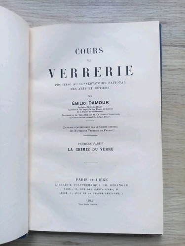 Cours verrerie 1ère - de, verrerie.