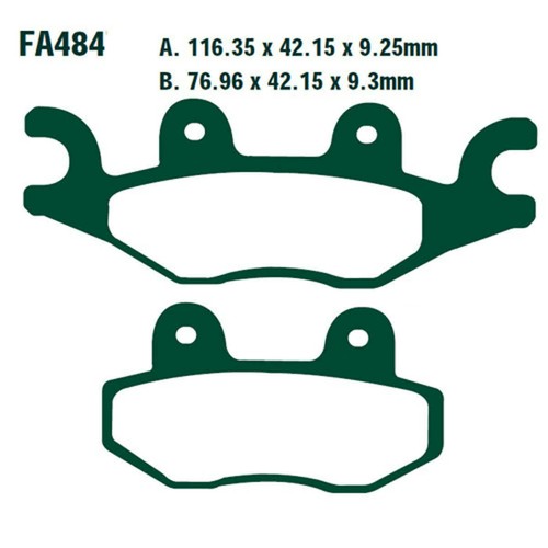 Paire plaquette frein std - plaquette, de