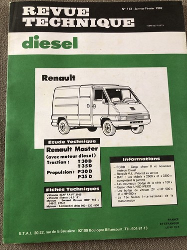 Revue technique diesel 113 - technique,
