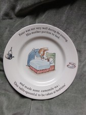 BEATRIX POTTER assiette Wegdwood Pierre Lapin Peter Rabbit